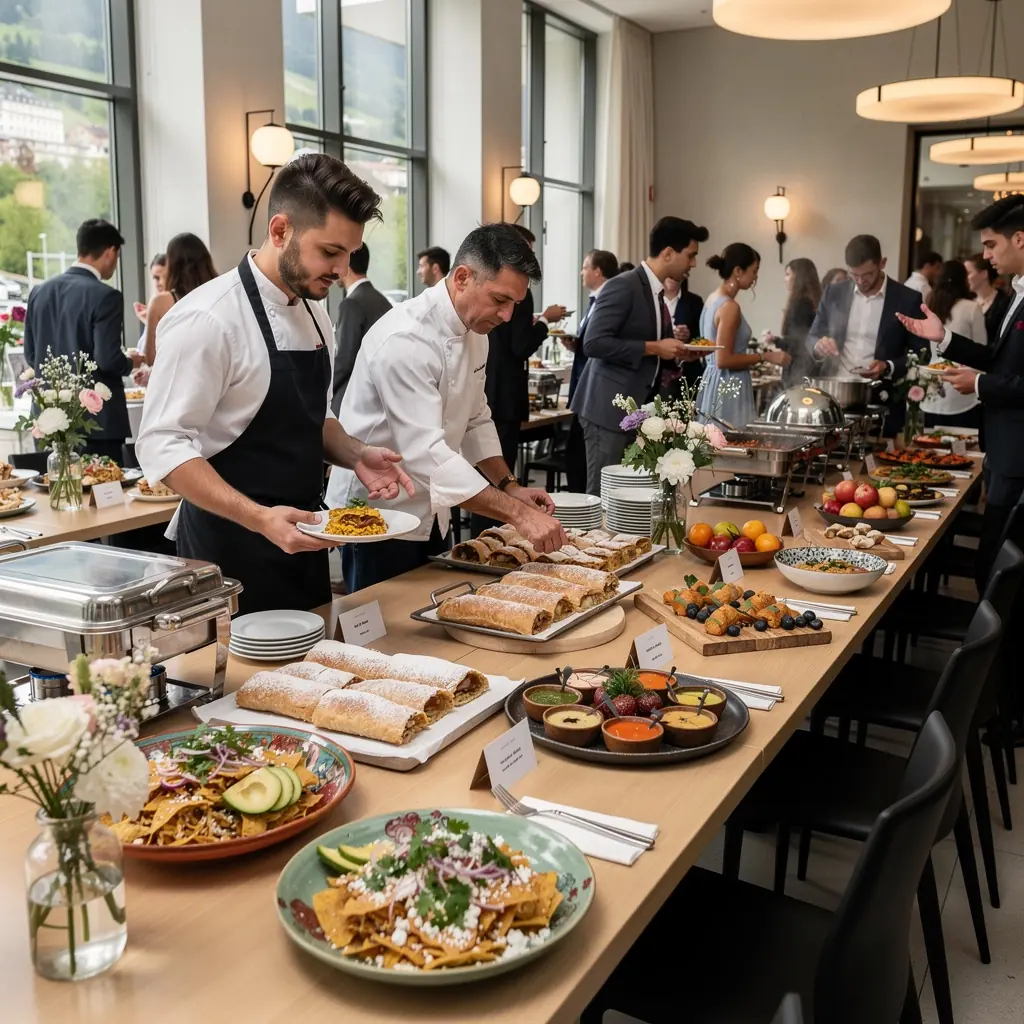 Ein Küchenchef bereitet frische italienische Pasta in einer modernen Küche zu.