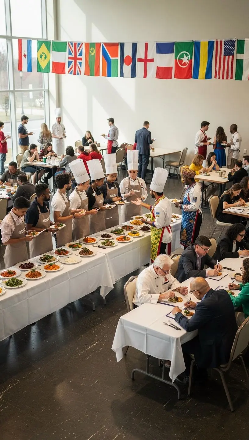 Eine bunte Auswahl an exotischen GewГјrzen aus verschiedenen LГ¤ndern zur Inspiration beim Kochen.