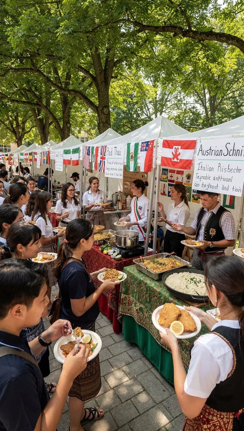 Eine detailreiche Nahaufnahme von einem perfekt angerichteten französischen Dessert.