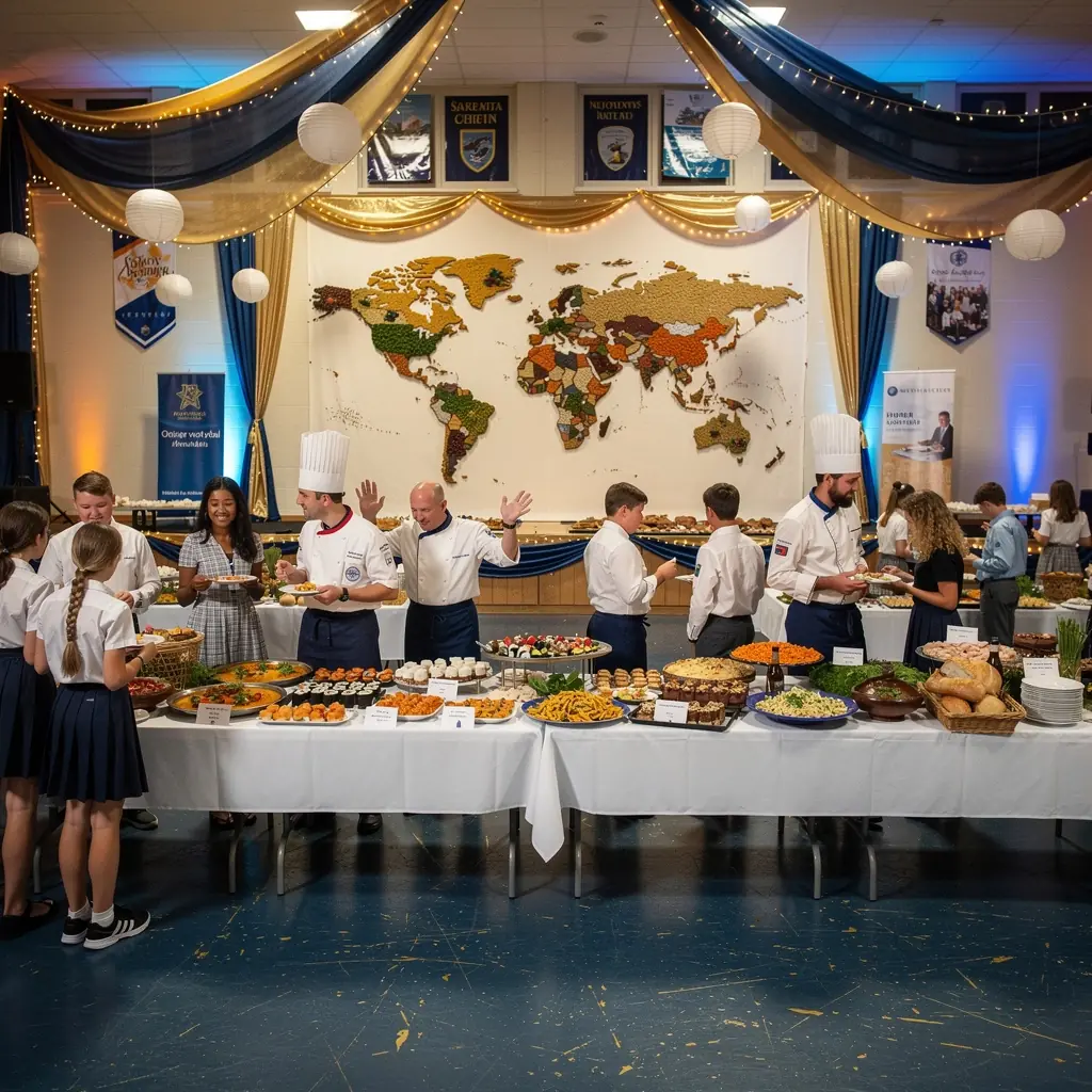 Ein Koch, der die richtige Technik zum Falten von Teig für empanadas demonstriert.