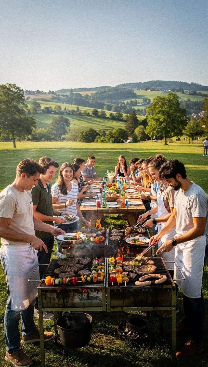Ein erfahrener Koch lehrt SchГјler, wie man italienische Pasta von Hand zubereitet.